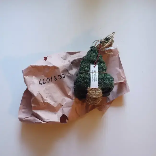 Holly Jolly Trees Crochet Garland