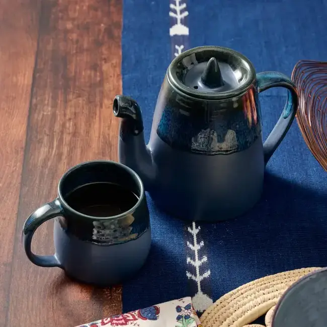 CLEARANCE - Jhapa Drip Glaze Teapot