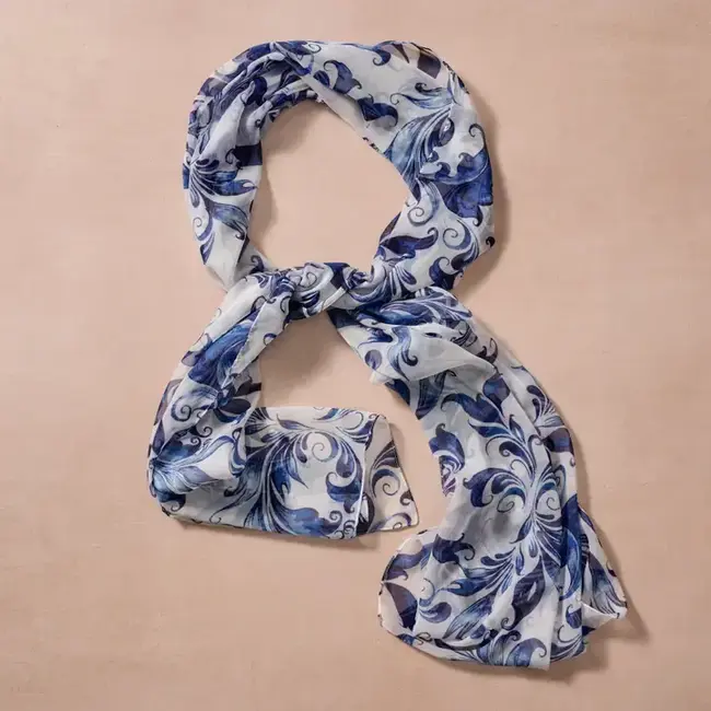 Keya Paisley Chiffon Scarf