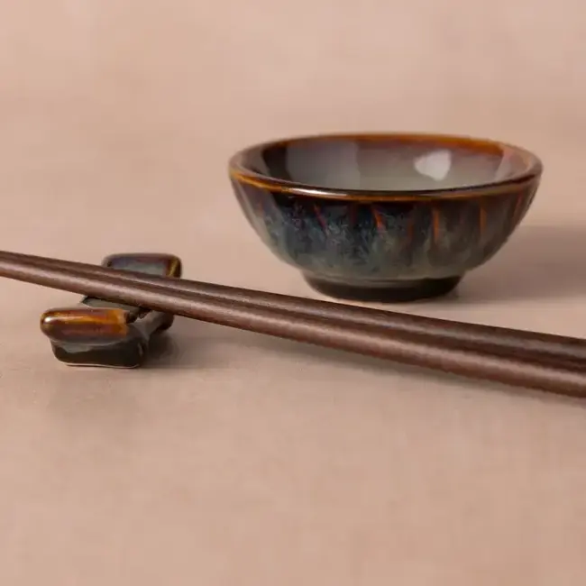 Mekong Chopstick Stand + Dipping Bowl Set