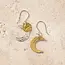 Nova Moons Mixed Metal Earrings