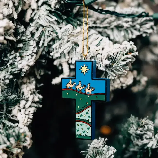 Starry Night Cross Ornament