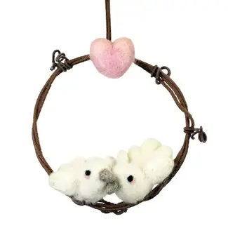 Nepal Love Doves Mini Wreath