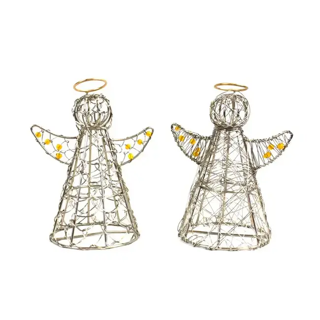 Gold Halo Wire Angels