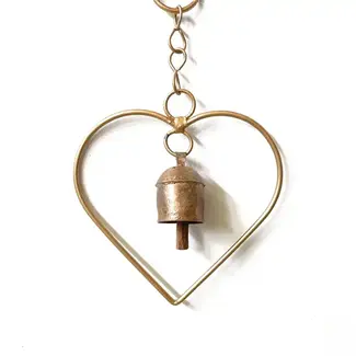 India Mini Heart Wind Chime