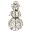Wire Snowman w/ Silver Scarf