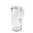 Multi Rim Glass Pitcher w/ Handle