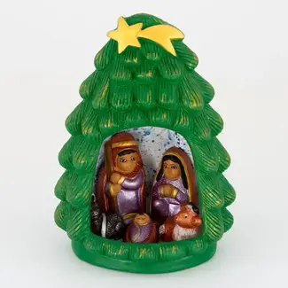 Peru Christmas Tree Nativity Scene
