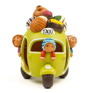 Peru Green Taxi Nativity Scene
