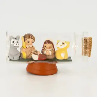 Peru Nativity in a Bottle - Horizontal 5pc