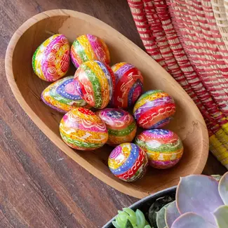 Kenya Colourful Soapstone Egg