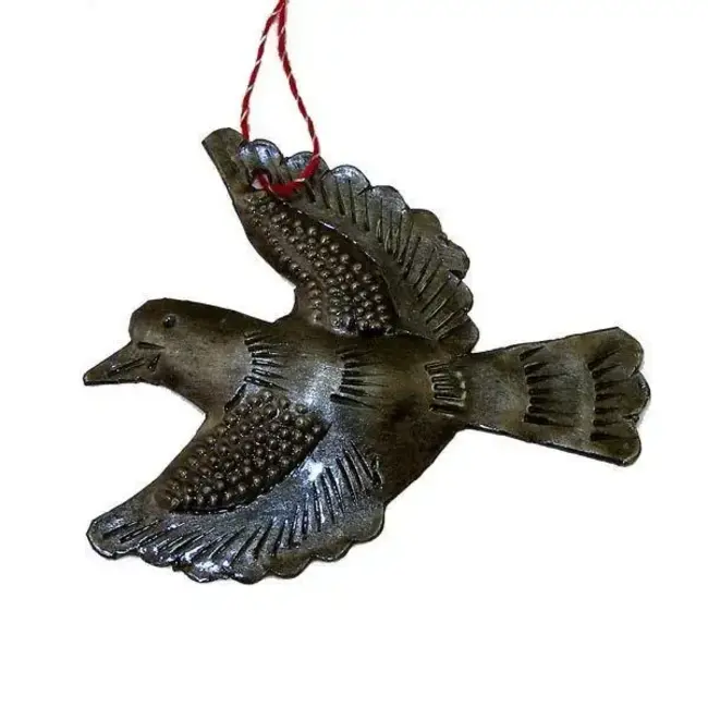Metal Drum Dove Ornament