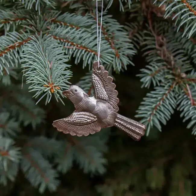 Metal Drum Dove Ornament