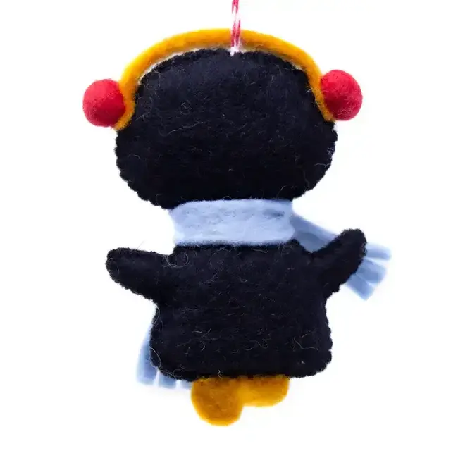Happy Penguin Felt Ornament