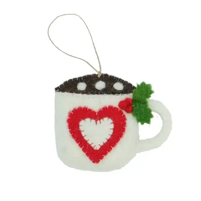 Mug Full of Love Felt Ornament