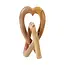 Pink Soapstone Eternal Love Knot Sculpture