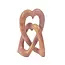 Pink Soapstone Eternal Love Knot Sculpture