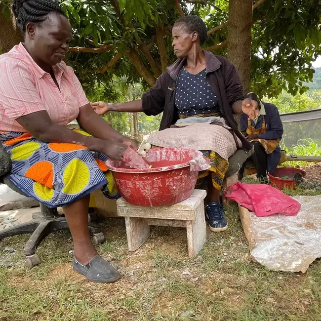 Pink Soapstone Eternal Love Knot Sculpture