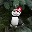 Tuxedo Santa Cat Felt Ornament