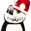 Tuxedo Santa Cat Felt Ornament