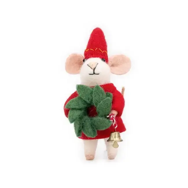 Jingle Elf Felted Wool Ornament