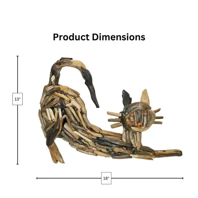 Cat- Driftwood Wall Art
