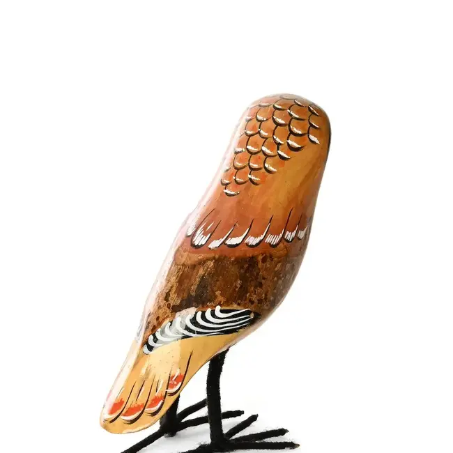 Jacaranda Wood Owl Sculpture - Small