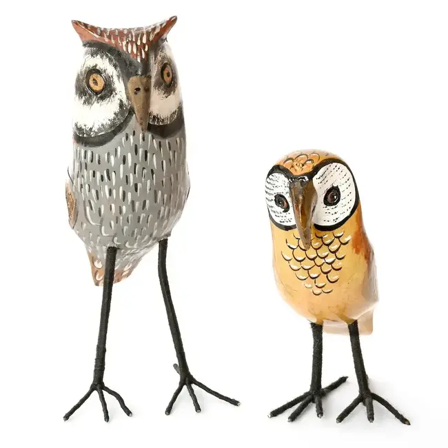 Jacaranda Wood Owl Sculpture - Small