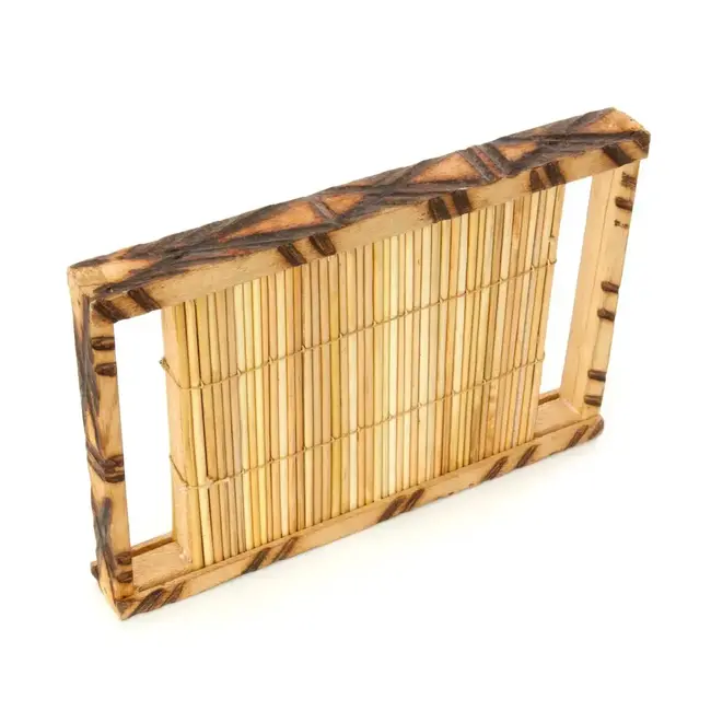 Burned Wood and Nile Grass Rain Maker Shaker - Small