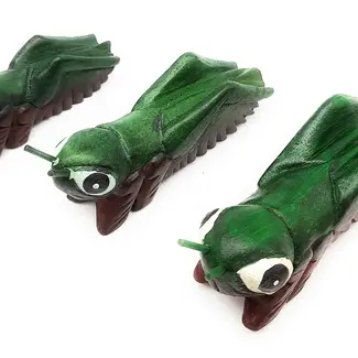 Thailand Green Wooden Chirping Cricket 4"