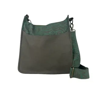 Cambodia Canvas Crossbody Bag - Botanicals Jade