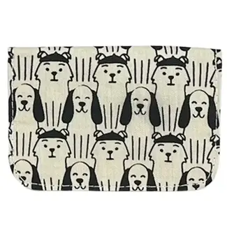 Cambodia Canvas Cardholder - Dog Print