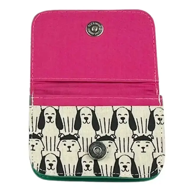 Canvas Cardholder - Dog Print