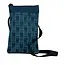 Mini Phone Crossbody - Navy Cat Print
