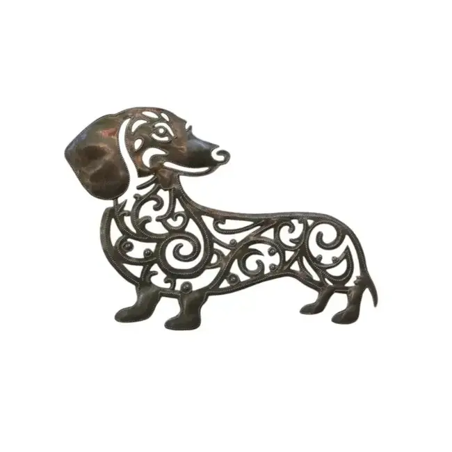 Dachshund Steel Drum Wall Art