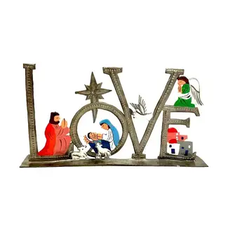 Haiti Love Nativity Painted
