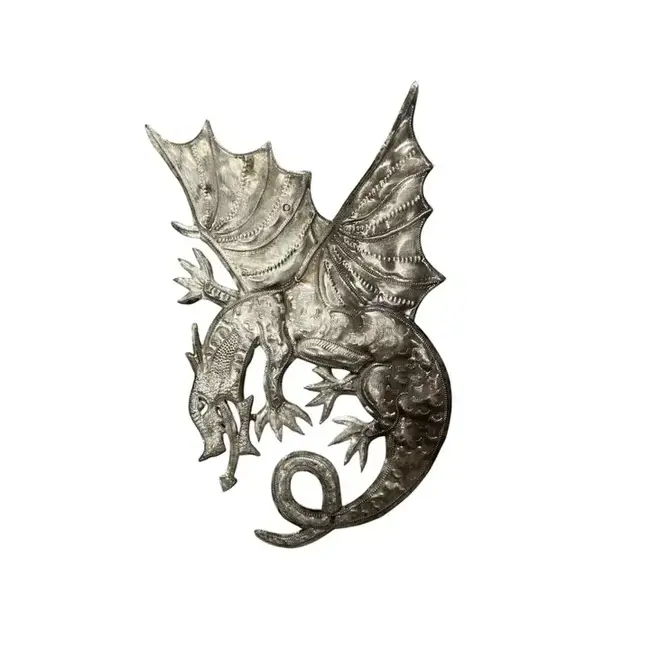 Medium Dragon Steel Drum Wall Art
