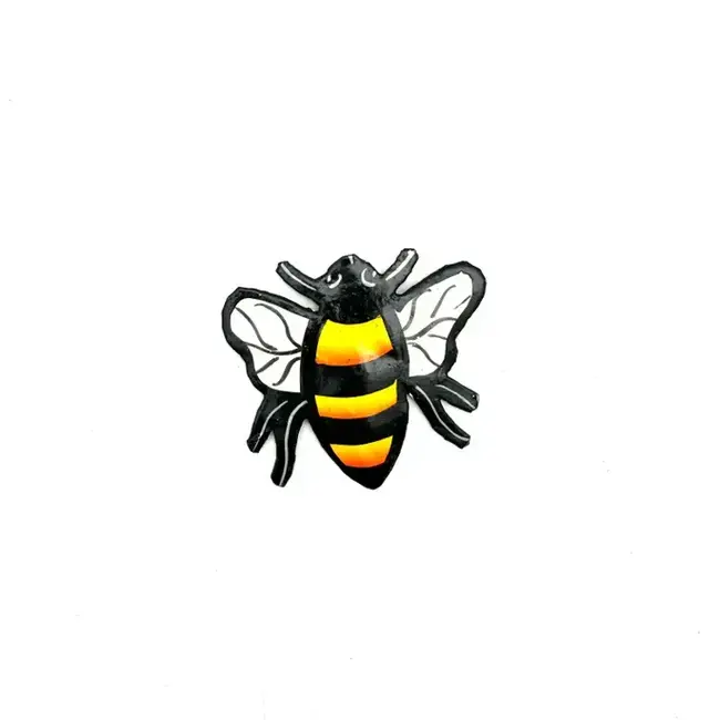 Painted Steel Drum Magnet - Bee