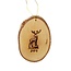 Olivewood Reindeer Christmas Ornament