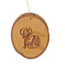 Olivewood Reindeer Christmas Ornament