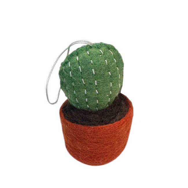 Felted Cactus Pot Plant Ornament