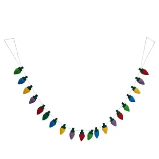 Nepal Felt Holiday Lights Garland