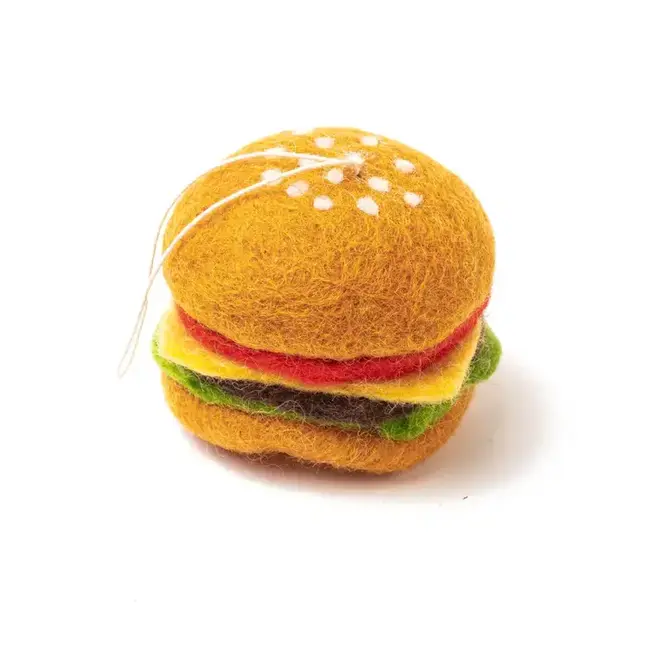 Felt Burger Ornament