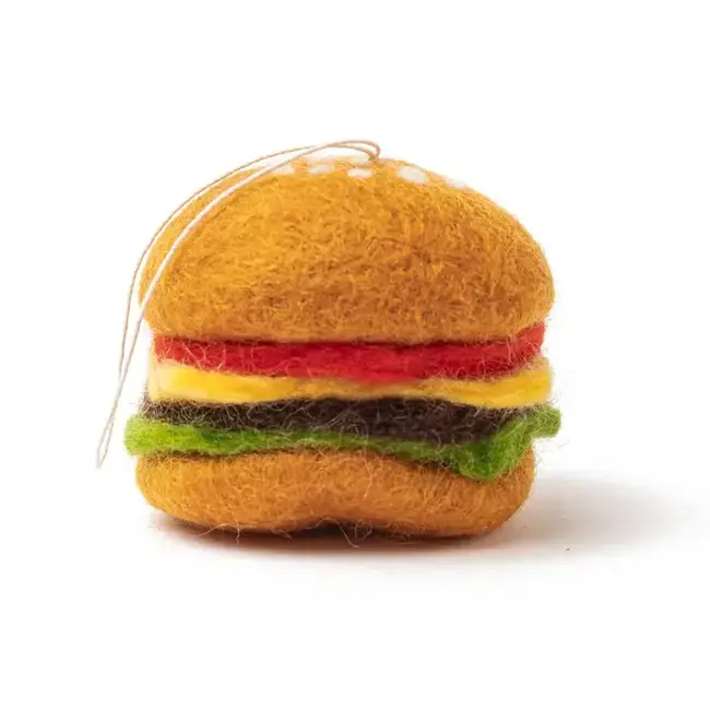 Felt Burger Ornament