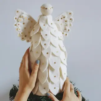 Nepal Felt Angel Tree Topper