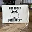 Wristlet Pouch - Not Today Patriarchy Cat
