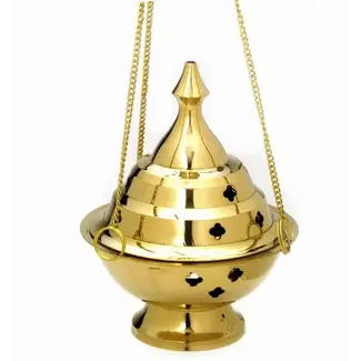 India Brass Hanging Incense Burner