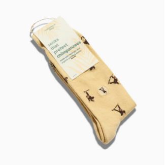 India Crew Socks that Protect Chimpanzees