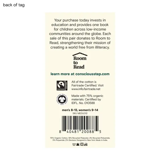 Crew Socks that Give Books - Purple Books & Mugs