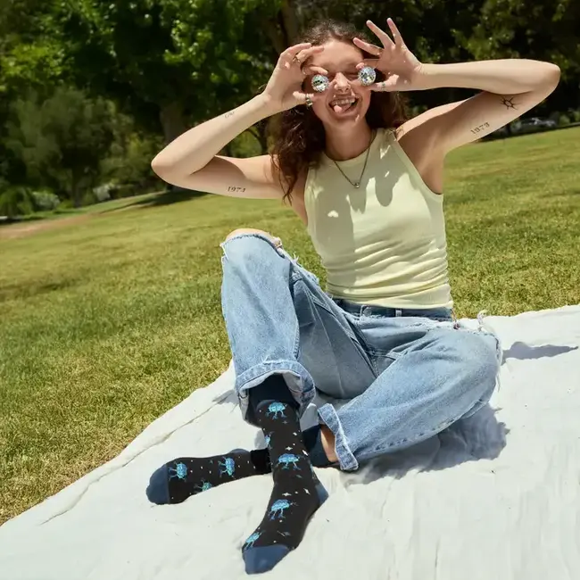 Crew Socks that Save LGBTQ Lives - Black Disco Balls